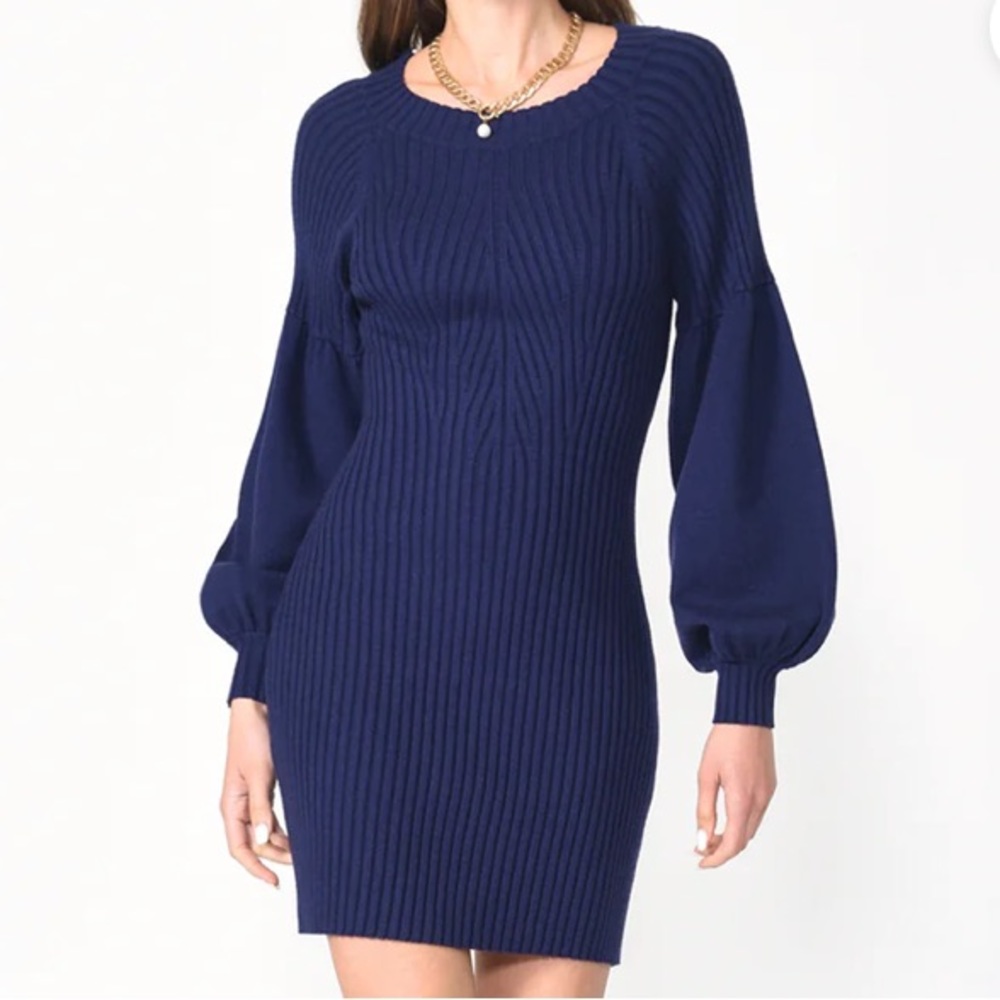 Navy Sweater Dress